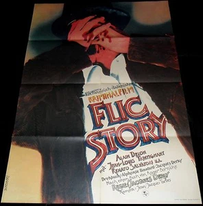 1975 Flic Story ORIGINAL East German A1 POSTER Jacques Deray Alain Delon A Cop - Imagen 1 de 1