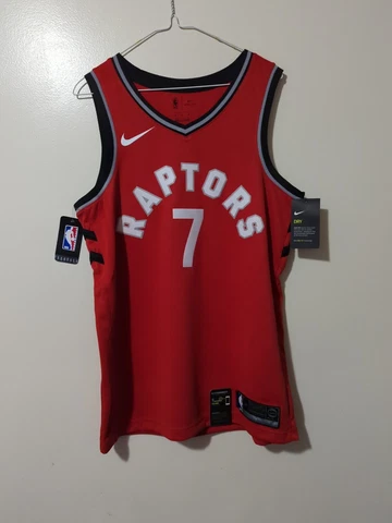 NWT Nike Toronto Raptors Kyle Lowry Red Jersey Men 44 M Cover