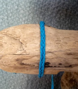 Armband Freundschaftarmband Baumwolle Türkis Geflochten Verstellbar - Bild 1 von 2