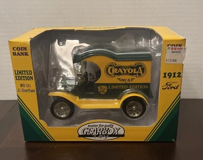 Gearbox 1998 Crayola Die Cast Coin Bank 1912 Ford Model T Delivery Truck #8 - Image 1 of 4