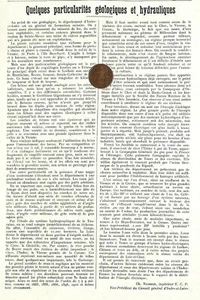 TOURAINE / PARTICULARITES GEOLOGIQUES & HYDRAULIQUES / ADP PAR CH. VIGREUX 1923 - Picture 1 of 1