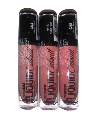 3X Wet n Wild MegaLast Catsuit Liquid Matte Lipstick, Nudist Peach 921B - Image 1 of 4