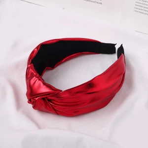 Solid Color Knot Headband Womens Hairband Plain Wide Hair Band Hoop Accesso ` - Picture 1 of 29