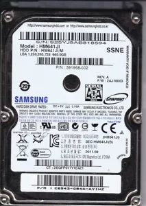Samsung HM641JI pn: HM641JI/M C6543G84AAYIWZ 2AJ10003 640GB 2.5" SATA B23-23 - Picture 1 of 2