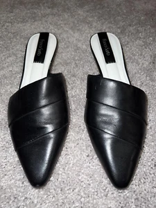 Franco Sarto Oasis 3 Mules Black Leather - Picture 1 of 5
