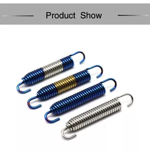 4PCS 75mm Motorcycle Stainless Steel Exhaust Pipe Muffler Silencer Springs - Picture 1 of 12