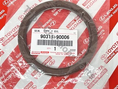 90311-90006 Genuine Toyota Supra Lexus GS430 IS300 SC400 Rear Main Oil Seal OEM - Image 1 of 3