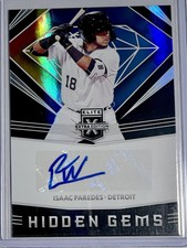 2020 Panini Elite Extra Edition Isaac Paredes Hidden Gems Black #HG-IP Detroit
