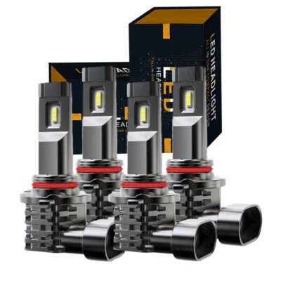 For Lincoln Mark VIII Sedan 2-Door 4.6L 1993-1996 LED Headlight High Low Bulb - Image 1 of 4