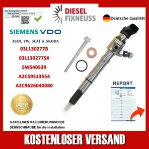Injecteur Siemens 03L130277B Injecteur Audi Seat Skoda VW 1.6 Tdi Caya Cayb VDO - Zdjęcie 1 z 16