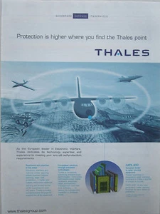 11/03 PUB THALES DEFENCE ELECTRONIC WARFARE CATS 400 RADAR WARNING EQUIPMENT AD - Picture 1 of 1