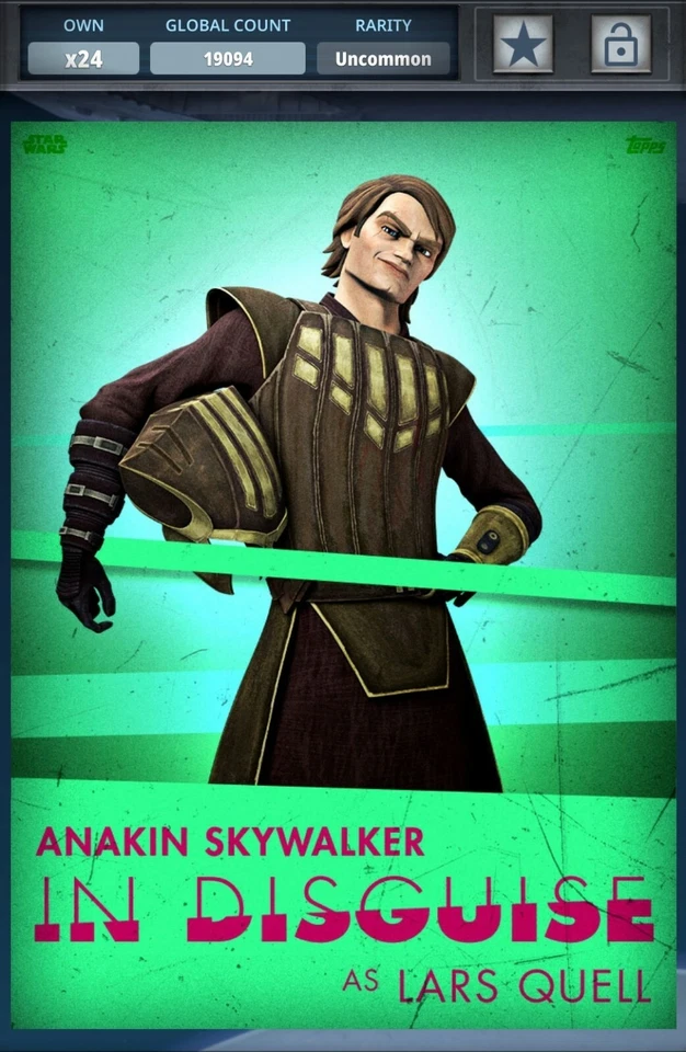Star Wars Card Trader In Disguise Standard Anakin Skywalker Digital  - Image 1 of 1