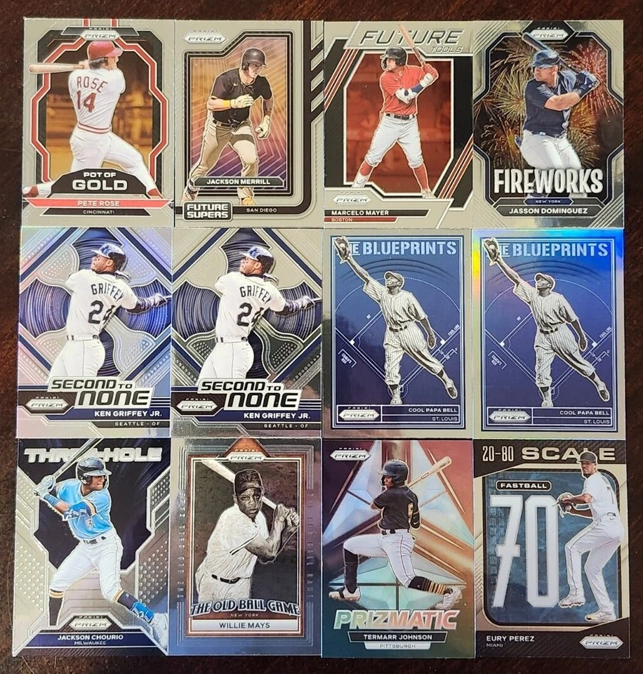 INSERTOS de béisbol Panini Prizm 2023 con premios y novatos tú eliges la tarjeta Foto 1 de 1