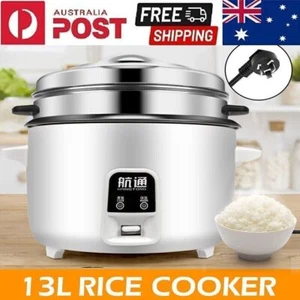 AU Commercial Rice Cooker 13L Restaurant Hotel Rice Cooker Steamer Non-Stick Pot - Picture 1 of 14