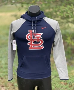 New Nike Therma Dri-Fit St. Louis Cardinals Pullover Sweatshirt Men's Sz XS NWT - Picture 1 of 8