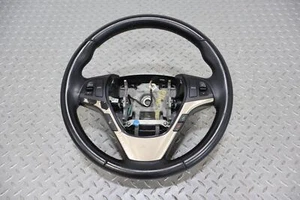 13-15 Hyundai Genesis Leather OEM Steering Wheel (Black/Bronze)NO Cruise Control - Picture 1 of 12