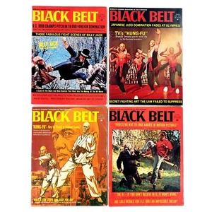 Vtg 1972/1973 Black Belt Magazines Lot Of 4 Kung Fu - Picture 1 of 12