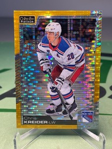 2020-21 O-Pee-Chee Platinum Chris Kreider Seismic Gold /50 - New York Rangers