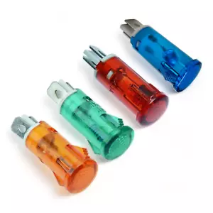 12v Warning Indicator Dash Lights RED AMBER GREEN BLUE Battery Oil Car Boat - Picture 1 of 15