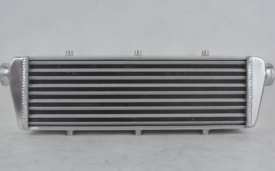 Intercooler turbo universal de aluminio 24"X8"X3" FMIC 2,25"" entrada/salida  Foto 1 de 4