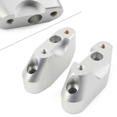 CNC HandleBar Mounts Clamps Risers Chrome Motorcycle for BMW R1200RS 2015 -2018 - Image 1 of 4