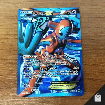 Deoxys EX 111/116 Plasma Freeeze Ultra Rare Holo Pokemon TCG Brazilian Card MP+ - Image 1 of 4