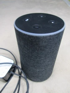 Amazon Echo 2nd Generation Smart Assistant Speaker Charcoal With Power Cord - Picture 1 of 5