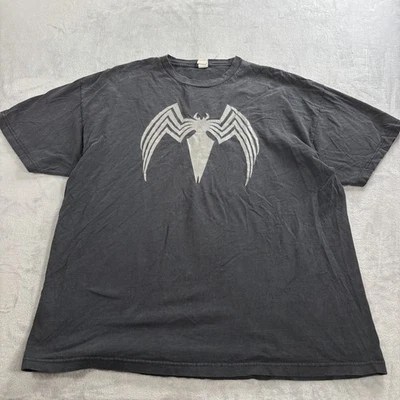 Camiseta promocional de la película Marvel Spider-Man 3 2007 logotipo de Venom plateada metálica para hombre 2XL Foto 1 de 4