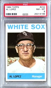 1964 TOPPS #232 MANAGER AL LOPEZ HOF PSA 8 NM-MT WHITE SOX - Picture 1 of 2