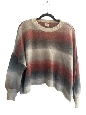 Suéter Pullover O’Neill Rayas Manga Larga Tejido Manga Globo Cuadrado Corte Grande Foto 1 de 4