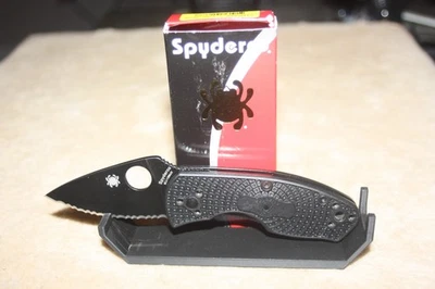 Spyderco Ambitious Serrated Near Mint Never Carried - Image 1 of 4