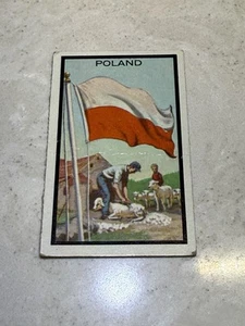 Carte Topps Midgee Drapeaux du Monde 1963 # 72 POLOGNE - Photo 1/2