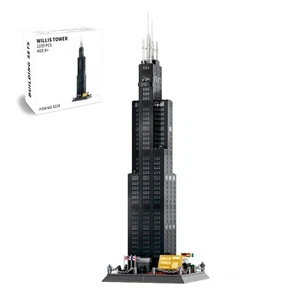 Willis Tower Chicago Architecture Model Building Block Sets,World Famous Land... - Picture 1 of 7