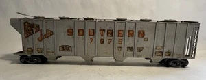 Tren tolva cubierto cuádruple vintage hecho a mano de madera/plástico calibre O 4 bahías "Big John" - Imagen 1 de 10