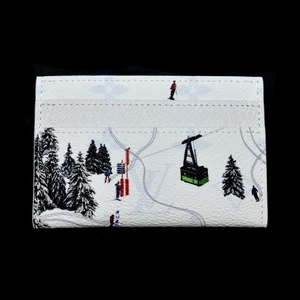 NWT Louis Vuitton Ski Monogram Double Card Holder Wallet Sports White AUTHENTIC - Picture 1 of 7