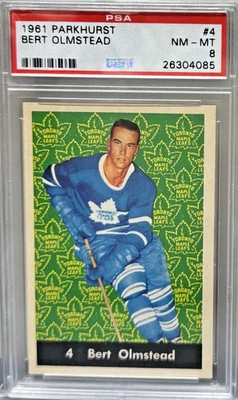 1961 Parkhurst Bert Olmstead #4 PSA 8 - Image 1 of 2