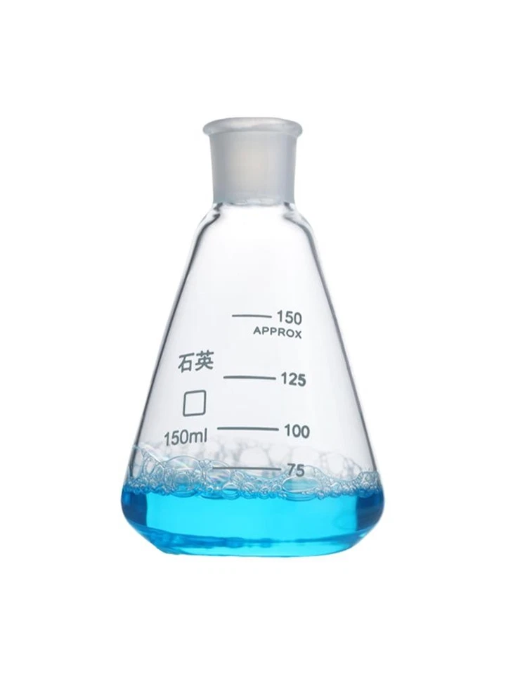 Quartz Erlenmeyer Flask 25ml-2000ml Conical Chemistry Lab Glassware Supply - Image 1 of 4