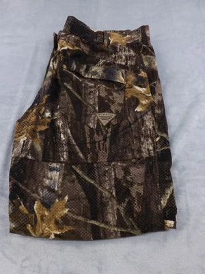 Columbia PFG Pants Men's 38x34 (39x32.5) Timberwolf Camo Hunting Omni-Shield - Image 1 of 4