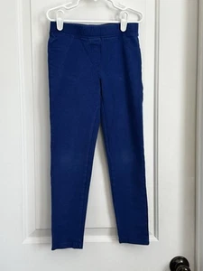 Hanna Andersson girls 130 8 pull on long blue pants - Picture 1 of 3