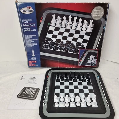 Toys R Us Pavilion Electronic Chessman Pro II Set Chess Board Game TESTED - Image 1 of 4
