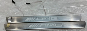 2020 - 2023 Mercedes GLE 350/450 GLS450 OEM Door sill Plates Trim W/Illumination - Picture 1 of 13