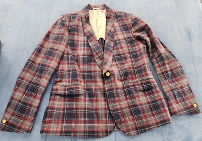 Abrigo Blazer Chaqueta Abrigo Deportivo GANT Rugger Cuadros Tokio Foxhunt Talla UE 56 EE. UU. Talla 46 Foto 1 de 4