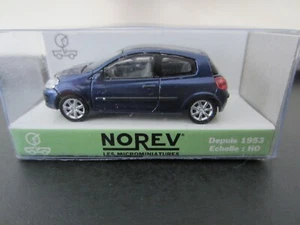 NOREV RENAULT CLIO 3 COUPE in BLUE - model is DIECAST - HO or 1:87 scale - Picture 1 of 2