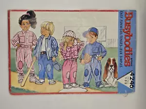 Vintage Butterick Busybodies Pattern 4246 size 1-3 Kids Jacket, Shirt & Pant - Picture 1 of 2