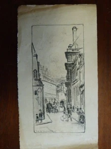 FRANK ARMINGTON " rue de vaugirard , paris " etching , limited edition 5/30 - Picture 1 of 1