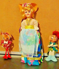 Doll w/ Vintage Costume in Box including 2 Elf Helpers