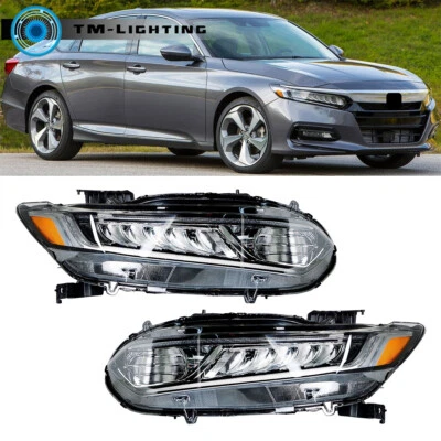 Headlight Projector Halogen w/LED DRL For 2018-2020 Honda Accord Left&Right Side - Image 1 of 4