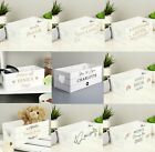 Personalised Heart White Wooden Crate Choose Design All Occasions 