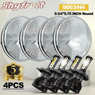 Faros LED de haz alto/bajo punto para Buick-Electra Wildcat 5,75" 5-3/4" pulgadas 4 piezas- Foto 1 de 4