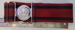 Royal Engineers Woven Stable Belt With Staybrite Locket lots of wear - Picture 1 of 5